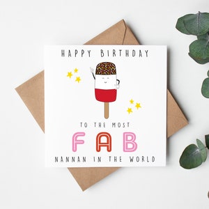 Carte d'anniversaire drôle | Joyeux anniversaire | Carte de remerciement | Carte pour Nannan | Carte Nannan | Petit-fils | Cadeau Nannan | Nannan | Carte mignonne |