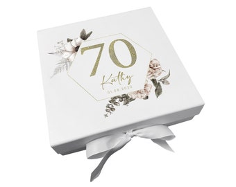 Personalised 70th Birthday Gift Box Keepsake Box | Birthday Gift | 70th Birthday | Gift For Friends | 70 Years Old | Gift For Her | Birthday