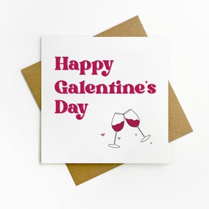Carte Saint-Valentin Carte pour elle Carte Galentine Carte pour un ami Carte Bestie Carte pour elle Carte simple Carte blague Carte drôle