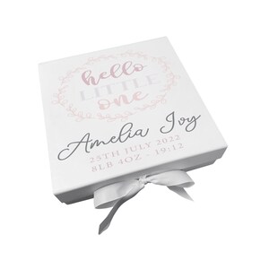 Personalised Baby Girl Gift Box Keepsake Box | New Baby Gift | Baby Girl Gift | New Baby Gift | Gift For Friends |  Baby Girl | New Baby