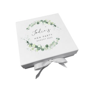 Caja de recuerdos personalizada de la caja de regalo de la despedida de soltera / Caja de recuerdos personalizada de la caja de regalo de la despedida de soltera / Caja de recuerdos / Regalo de boda /