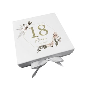 Personalised 18th Birthday Gift Box Keepsake Box | 18th Birthday | Birthday Gift | Gift For Her | Birthday Gift | Giftbox | 18 | Birthday