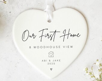 First Home Personalised Gift Ornament Keepsake For New Homeowners