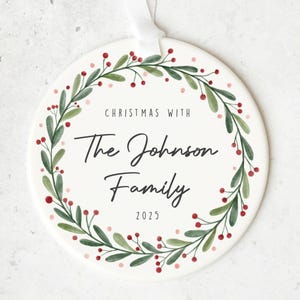 Family Personalised Ornament | Christmas Gift | Christmas 2025 | Christmas Decoration | Family Christmas | Christmas Bauble | Christmas