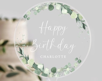 Personalised  Birthday Cake Topper | Birthday Cake Topper | Happy Birthday | Birthday Cake | Celebration Gift | Milestone Birthday