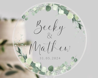 Personalised Couple Cake Topper | Mr & Mrs | Engagement | Anniversary | Cake Decoration | Cake Topper | Wedding Gift | Couple Cake | Wedding