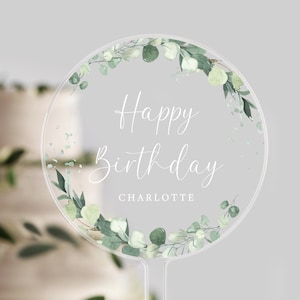 Personalised  Birthday Cake Topper | Birthday Cake Topper | Happy Birthday | Birthday Cake | Celebration Gift | Milestone Birthday