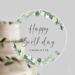 Personalised  Birthday Cake Topper | Birthday Cake Topper | Happy Birthday | Birthday Cake | Celebration Gift | Happy Birthday | Cake Topper