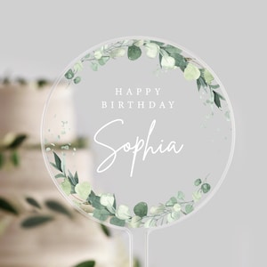 Personalised  Birthday Cake Topper | Birthday Cake Topper | Happy Birthday | Birthday Cake | Celebration Gift | Milestone Birthday