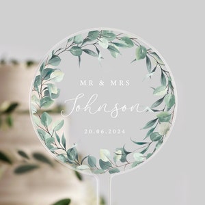 Personalised Wedding Cake Topper | Mr & Mrs | Engagement | Anniversary | Cake Decoration | Cake Topper | Wedding Gift | Wedding Cake |