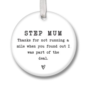 Gift For Step Mum CKS52 | Personalised  Step Mum Keepsake Step Mum&#39;s Birthday | Present For Step Mom | Mothers Day Gift | Step Mum Gift |