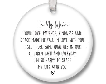 To My Wife Ceramic Keepsake CKS73 | Gift For Wife | Soulmate Gift | Gift For Her | Wife Present | Gift For Spouse | Marriage Gift | Gift