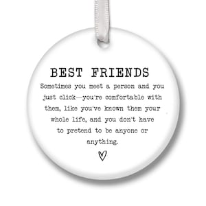 Friend Letterbox Gift CKS69 | Personalised Best Friend Gift | Friendship Gift | Ceramic Keepsake |Best Friend Gift | Gift For Friends | Gift