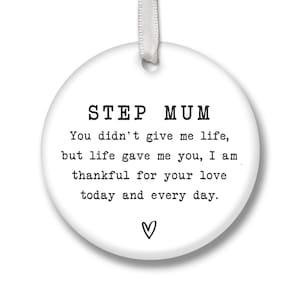 Step Mum Gift CKS49 | Personalised  Step Mum Keepsake Step Mum&#39;s Birthday | Present For Step Mom | Mothers Day Gift | Step Mum Gift | Gift
