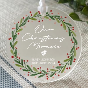 Christmas Miracle Christmas Ornament | Christmas Bauble | Family Christmas | Christmas Gift | Stocking Filler | Family Christmas Present |