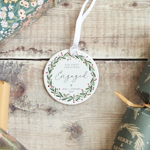 Engagement Gift - Custom Bauble | Acrylic 8Cm, Ceramic 7Cm, UV Printed Keepsake image 4