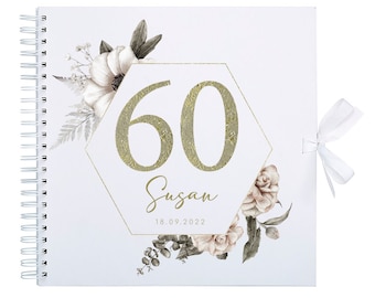 Personalised 60th Birthday Scrapbook Photo Album | Birthday Gift | Happy Birthday Gift | Friends Gift | Gift For Her | Birthday Present