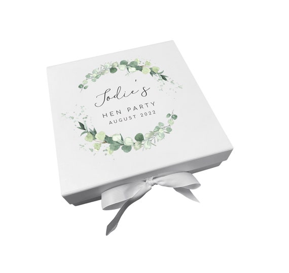 Personalised Hen Party Gift Box Keepsake Box | Personalised  Bachelorette Party Gift Box Keepsake Box | Memories Box | Wedding Gift |