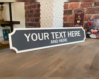 Personalised Vintage Style Street Sign Bar| Indoor\Outdoor Sign| Acrylic Sign | Personalised Gift | Home Bar Sign | Mancave |