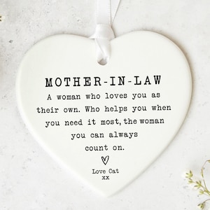 Mother-in-law Gift KS53 | Personalised Mother in law Keepsake Mother in law's Birthday | Present | Gift Mother-in-law | Mother In Law Gift