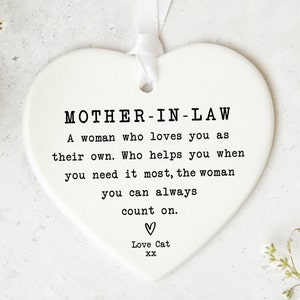 Mother-in-law Gift KS53 | Personalised Mother in law Keepsake Mother in law's Birthday | Present | Gift Mother-in-law | Mother In Law Gift