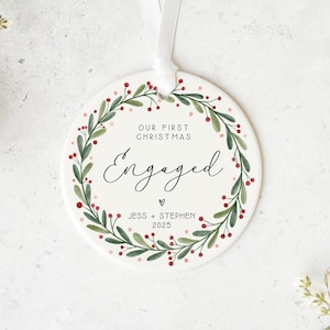 Primo Natale - Pallina/Decorazione ricordo personalizzata per fidanzati - Regalo per fidanzati 2026