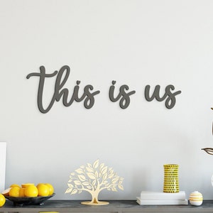 this is us | Word For Hallway Entrance Lounge| Livingroom Wall Art | Lounge Wall Art | Family Wall Art | Acrylic Wall Art | Home Décor