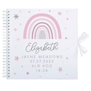 Álbum de fotos personalizado del álbum de recortes de la niña / Niña recién nacida / Regalo de la niña / Niña recién nacida / Regalo del bebé / Regalo del recién nacido /