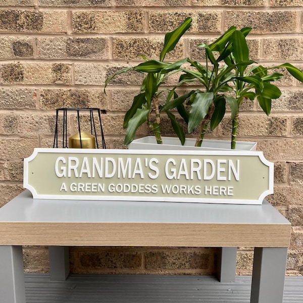 Personalised Vintage Style Street Sign For Garden Indoor Outdoor 3D Sign Custom Road Sign Plaque Garden Bespoke Gift Idea Matt Finish