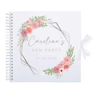 Personalisierte Hen Party Gästebuch Fotoalbum | Junggesellinnenabschied Scrapbook Fotoalbum | Junggesellinnenabschied Geschenk | Freunde Geschenk | Braut Geschenk sein