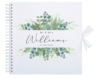 Wedding Photo Album: Personalized 8x8 Scrapbook - 50 Pages, UV Printed, Custom Text | Gift For Bride, Newlywed Keepsake
