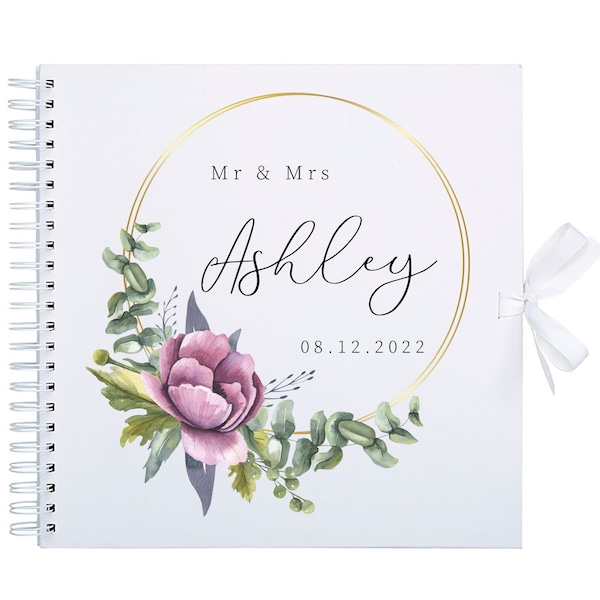 Personalised Wedding Scrapbook Photo Album | Wedding Gift | Newly Wed Present | Marriage Present | Mr & Mrs Gift | Friends Gift | Bride Gift