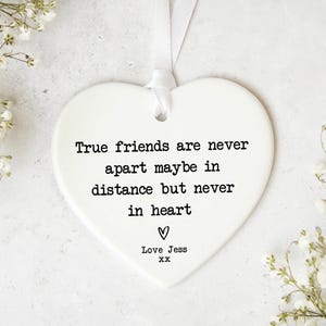 Friend Letterbox Gift KS84 |Personalised Best Friend Gift |Friendship Gift | Ceramic Heart Keepsake|Friend Present Keepsake |Gift For Friend