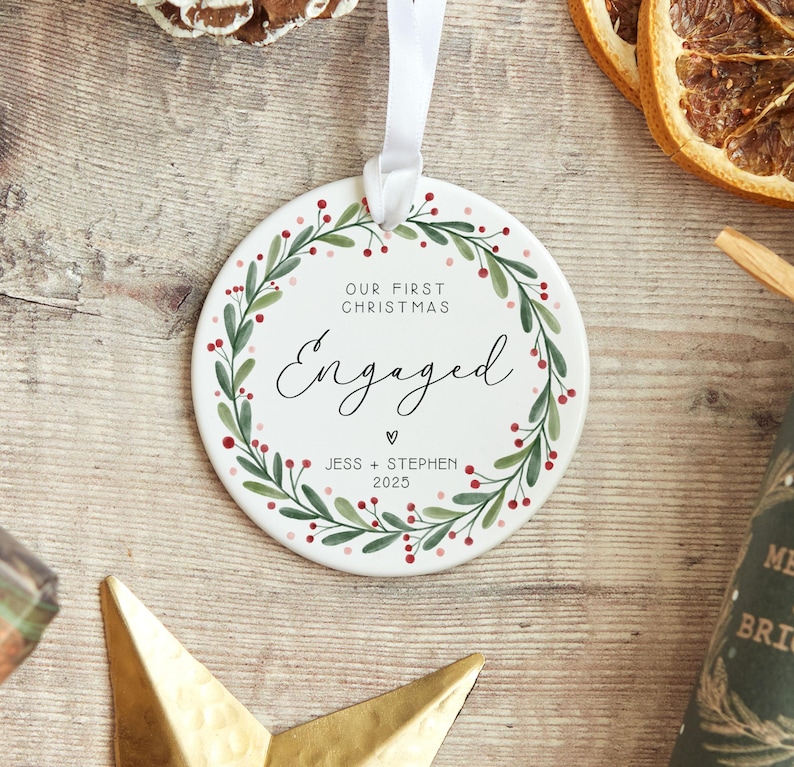 Engagement Gift - Custom Bauble | Acrylic 8Cm, Ceramic 7Cm, UV Printed Keepsake image 7