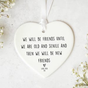Friends Ceramic Keepsake KS109 | Gift For Friends | Gift For Best Friend | Bestie Gift | Friends | Gift For Her | Best Friends | Birthday