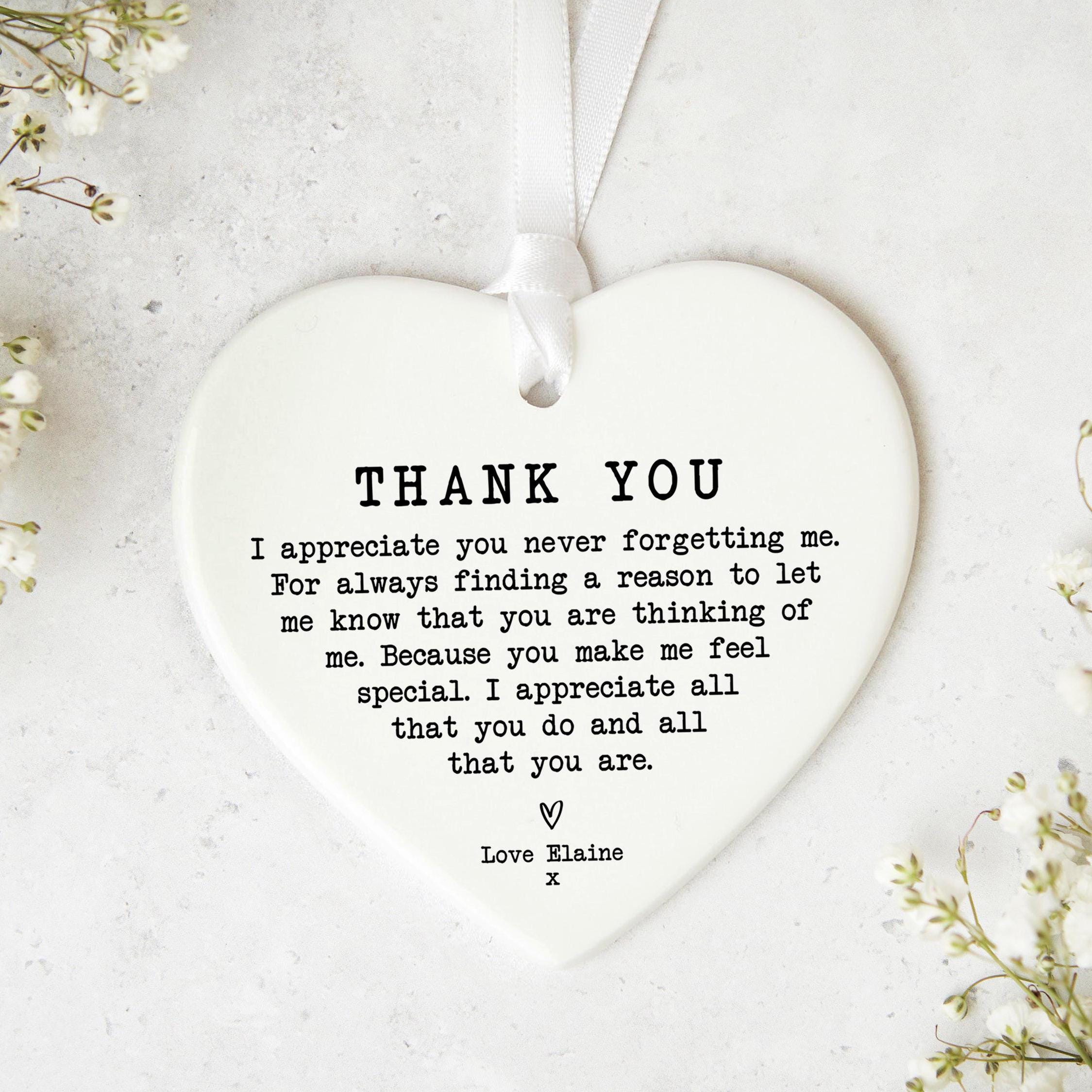 Thank You Keepsake KS97 | Best Friend Personalised Thank You Gift