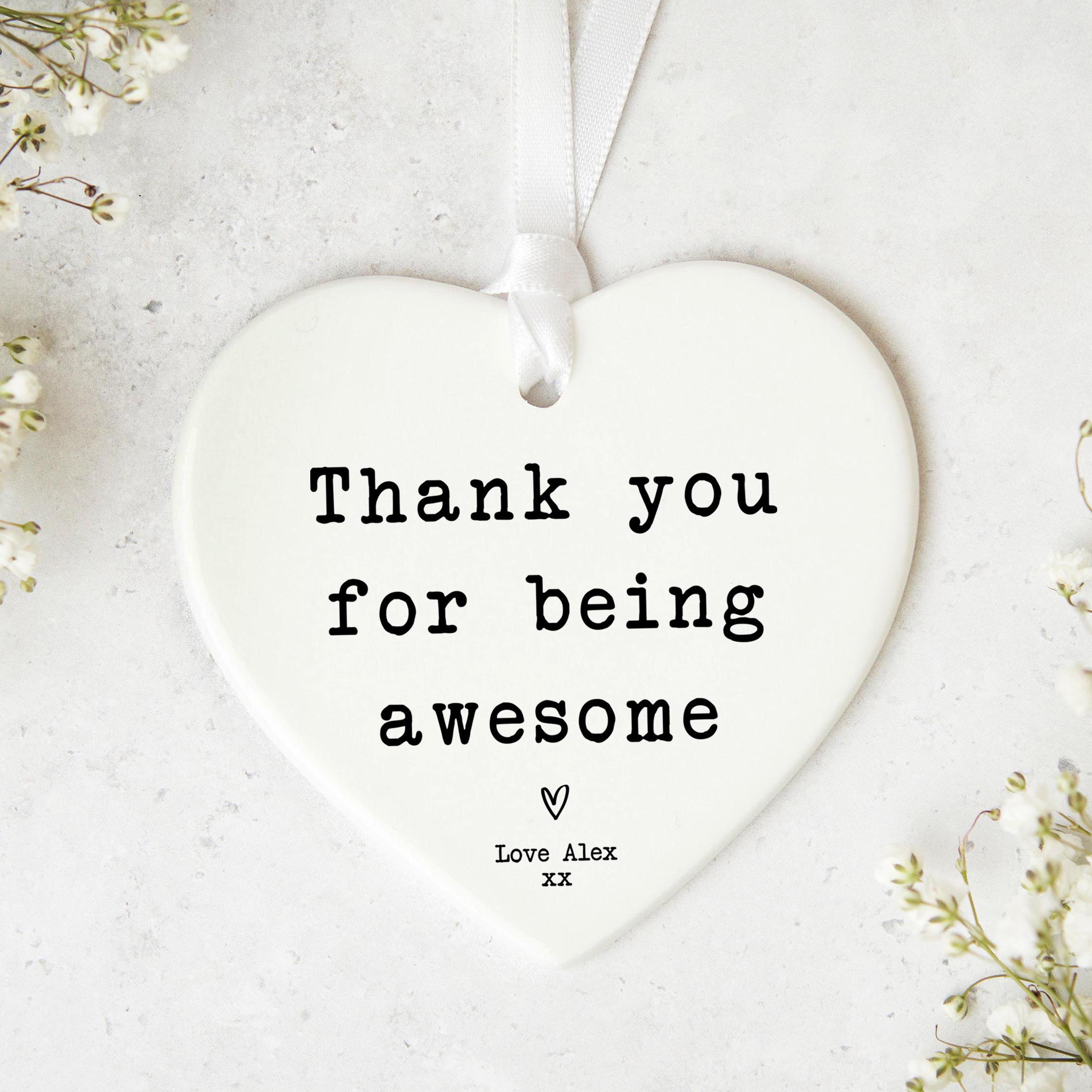 Thank you…❤︎ Thank You Card / Thank You From the Bottom of My Heart / Eco Card