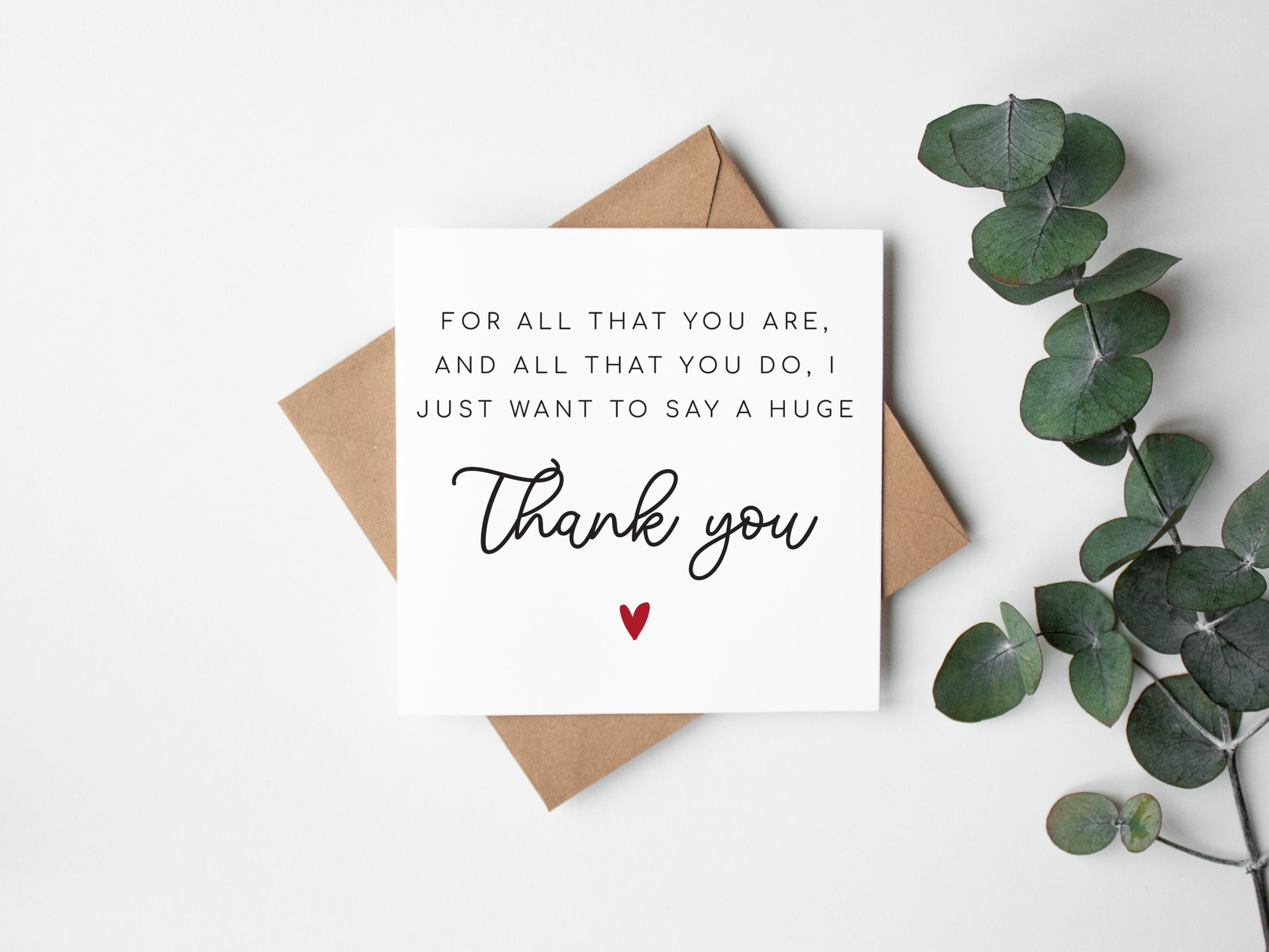 Thank You Card | Express Gratitude Card | Card for Family Friends