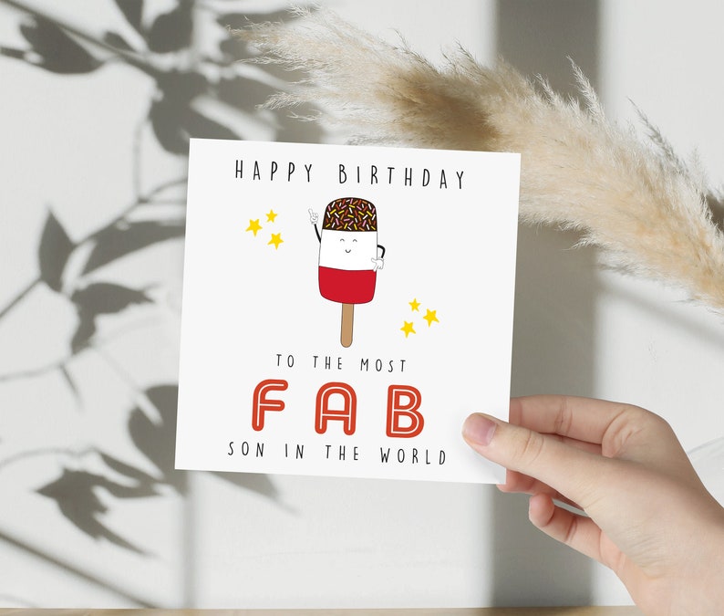 Funny Birthday Card | Happy Birthday | Thank You Card | Card for Son ...