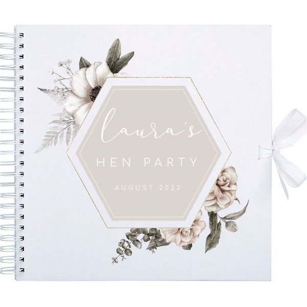 Personalised Hen Party Scrapbook Photo Album | Bachelorette Party Scrapbook Photo Album | Bride To Be Gift | Hen Party Gift | Gift For Her