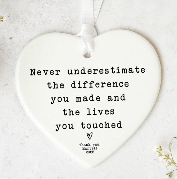 Positive Quote Keepsake KS15 | Thinking Of You | Leaving Gift | Gift For Teacher  | Thank You Present  Thank You Gift |Friend Gift