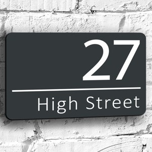 Printed Home Address Sign  | House Number Plaque | Address Plaque | Door Sign | Home Address Sign | House Address Sign | New Home Gift