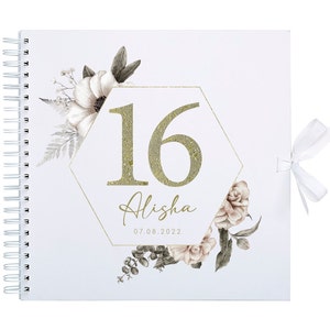 Personalised 16th Birthday Scrapbook Photo Album | Birthday Gift | Friends Gift | Gift For Her | Friendship Gift | Birthday Gift | Birthday