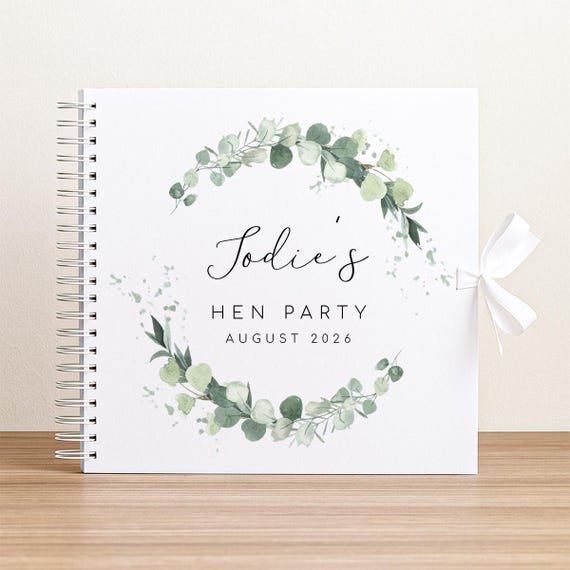 Hen Party Gift Scrapbook Album: Bridal Shower Keepsake - 8x8 Size, High Quality Paper, Personalised Photo Book