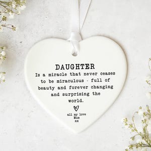 Tochter Geschenk KS62 | Tochter Andenken Andenken Tochter Geburtstag | Geschenk für Tochter |  Tochter | Geschenk für Tochter | Ich liebe Dich