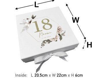 ANRUZON - Regalo originale per il 18° compleanno per donne e uomini – Regali per il 18° compleanno – Divertente scatola di emergenza con martello e corda – Scatola decorativa in legno