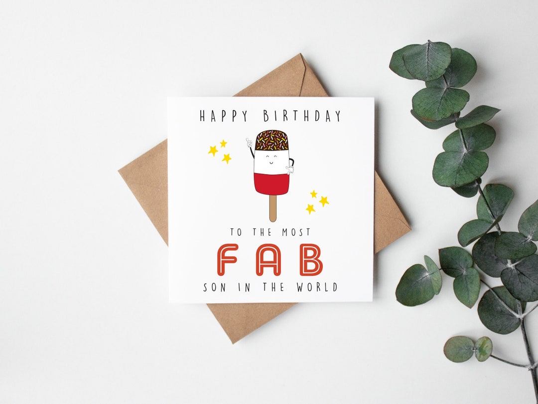 Funny Birthday Card | Happy Birthday | Thank You Card | Card for Son ...