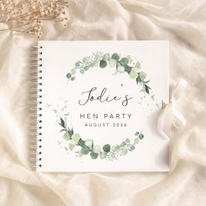 Hen Party Gift Scrapbook Album: Bridal Shower Keepsake - 8x8 Size, High Quality Paper, Personalised Photo Book image 6