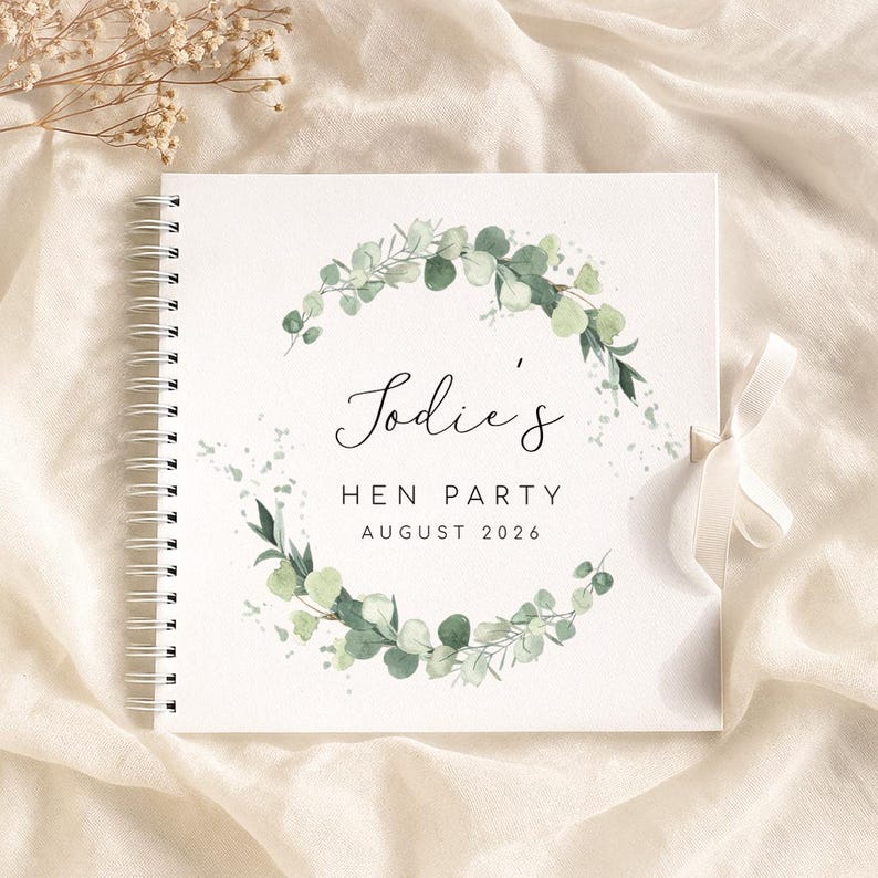 Hen Party Gift Scrapbook Album: Bridal Shower Keepsake - 8x8 Size, High Quality Paper, Personalised Photo Book image 6