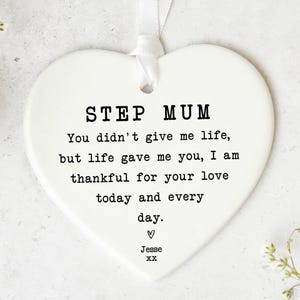 Stiefmoedercadeau KS49 | Gepersonaliseerde stiefmoeder aandenken verjaardag stiefmoeder | Cadeau voor stiefmoeder | Moederdagcadeau | Cadeau stiefmoeder | Cadeau
